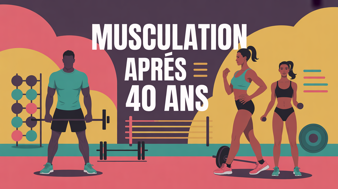 Silhouettes homme femme 40 ans musculation tableau entrainement