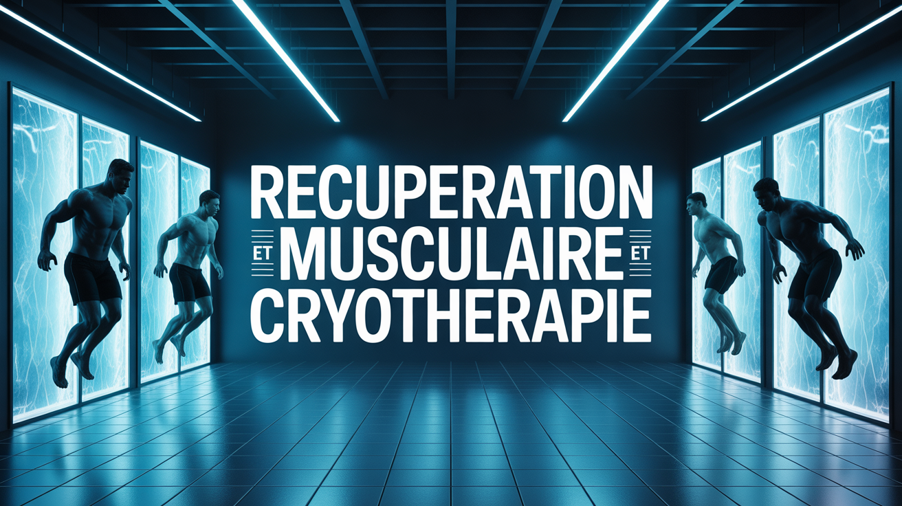 Salle de sport moderne, lumiere bleue, musculation et cryotherapie