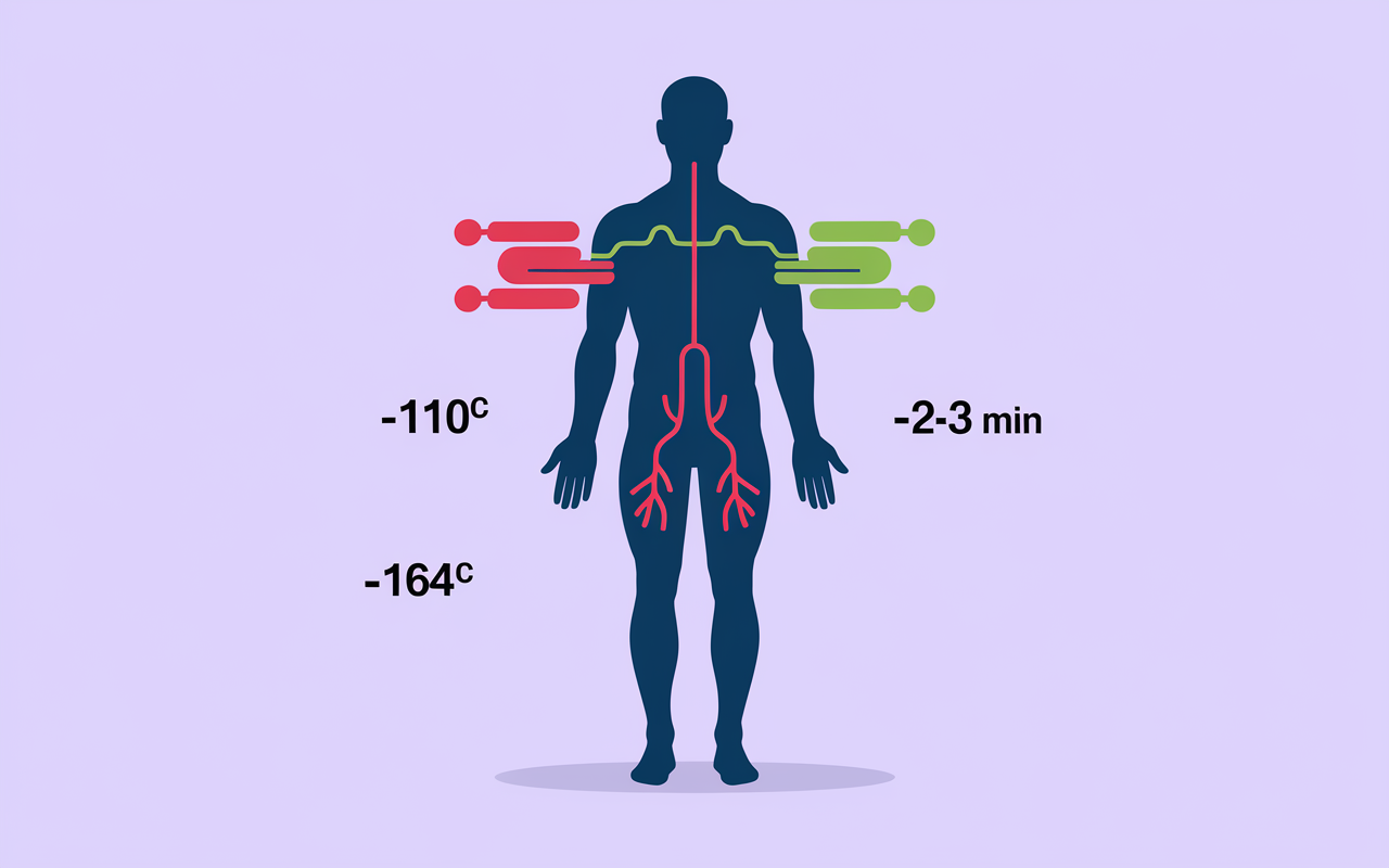 Silhouette humaine, vasoconstriction, vasodilatation, temperatures froides