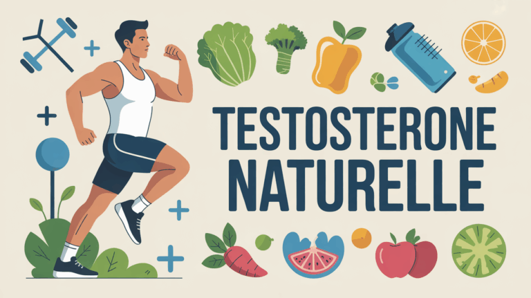 homme sportif testosterone naturelle symboles aliments plantes