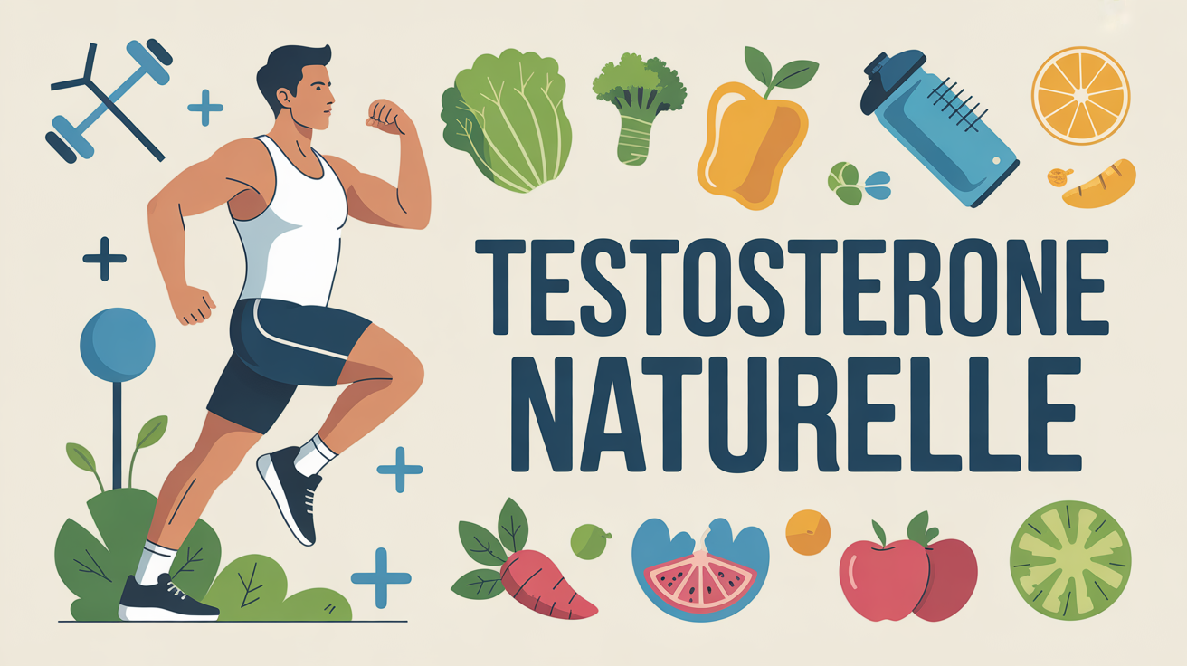 homme sportif testosterone naturelle symboles aliments plantes
