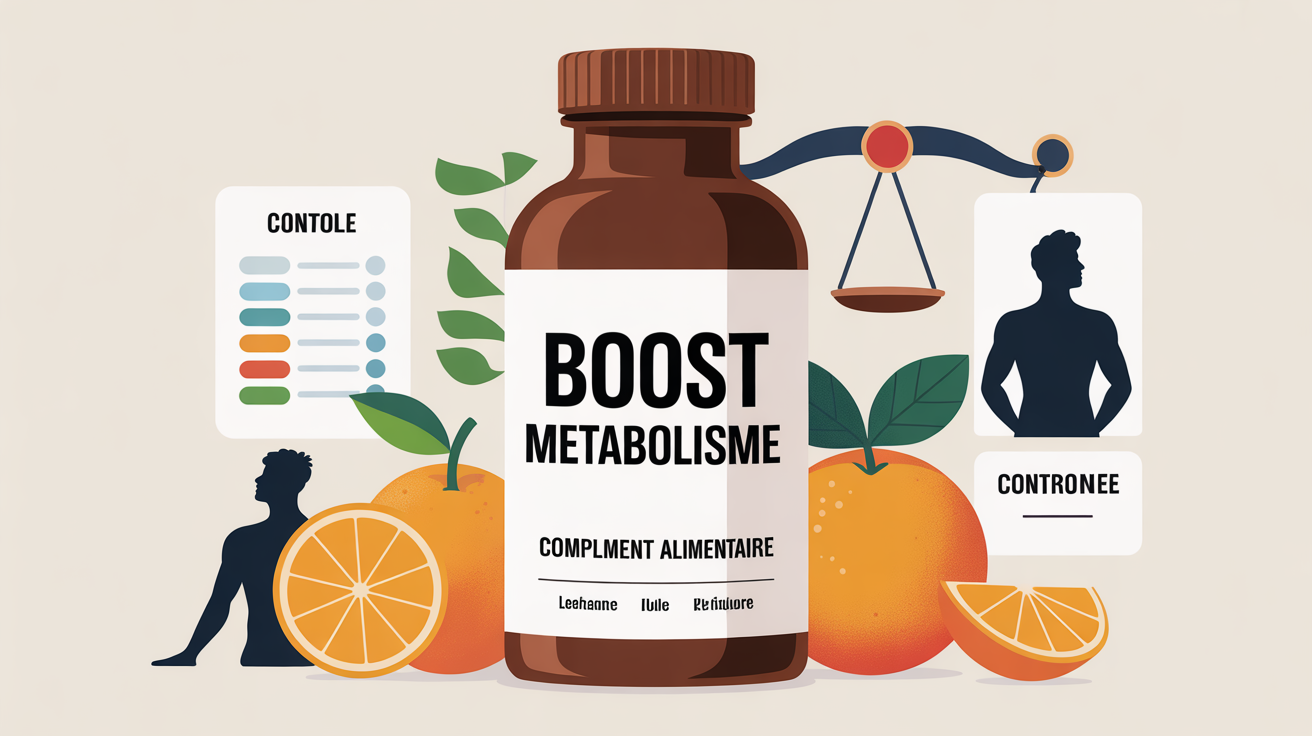 Illustration flacon Boost Metabolisme Epycure balance checklist