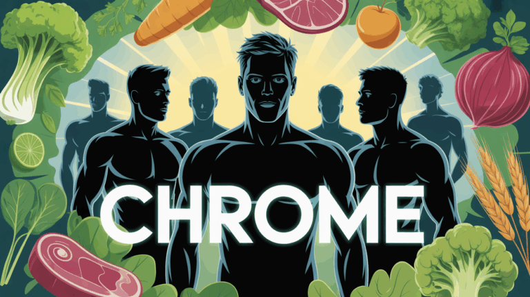 illustration chrome aliments glycemie masculins