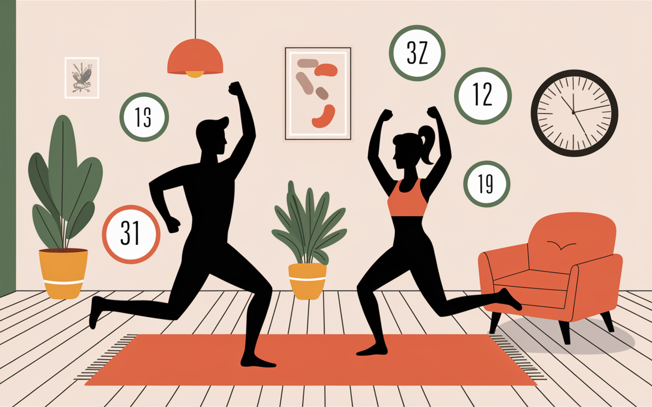 Exercices simples elastique musculation à domicile