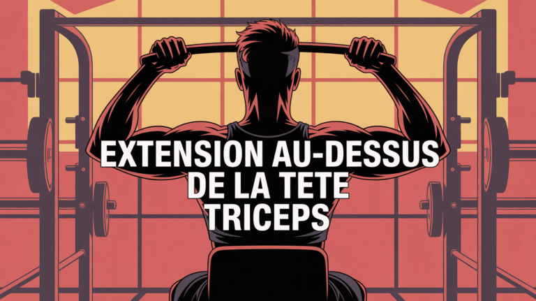 extension au-dessus de la tête triceps bras levés haltère séance musculation