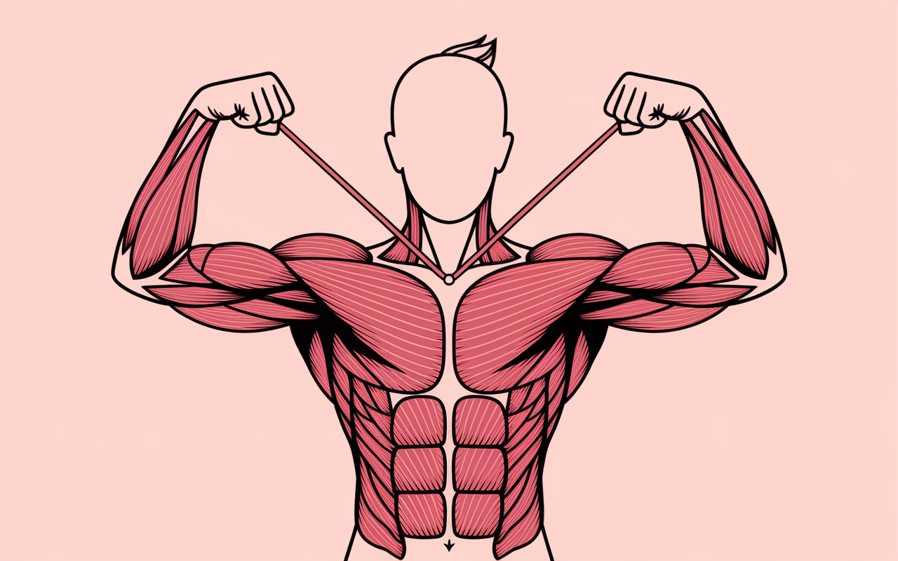 extension au-dessus de la tête triceps longue portion haltère EMG musculation