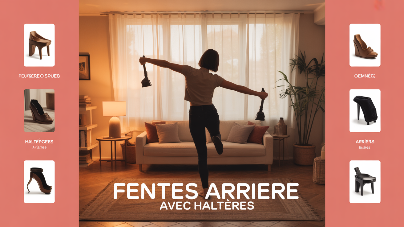 Fente arrière haltères salon lumineux ambiance conviviale