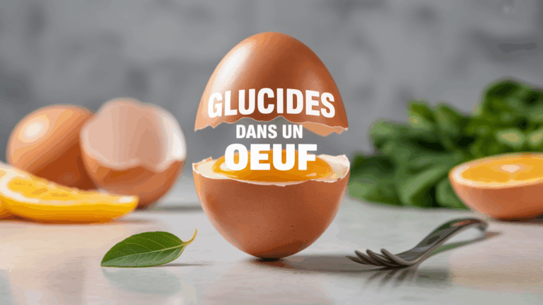 composition nutrition glucides dans un oeuf affiche