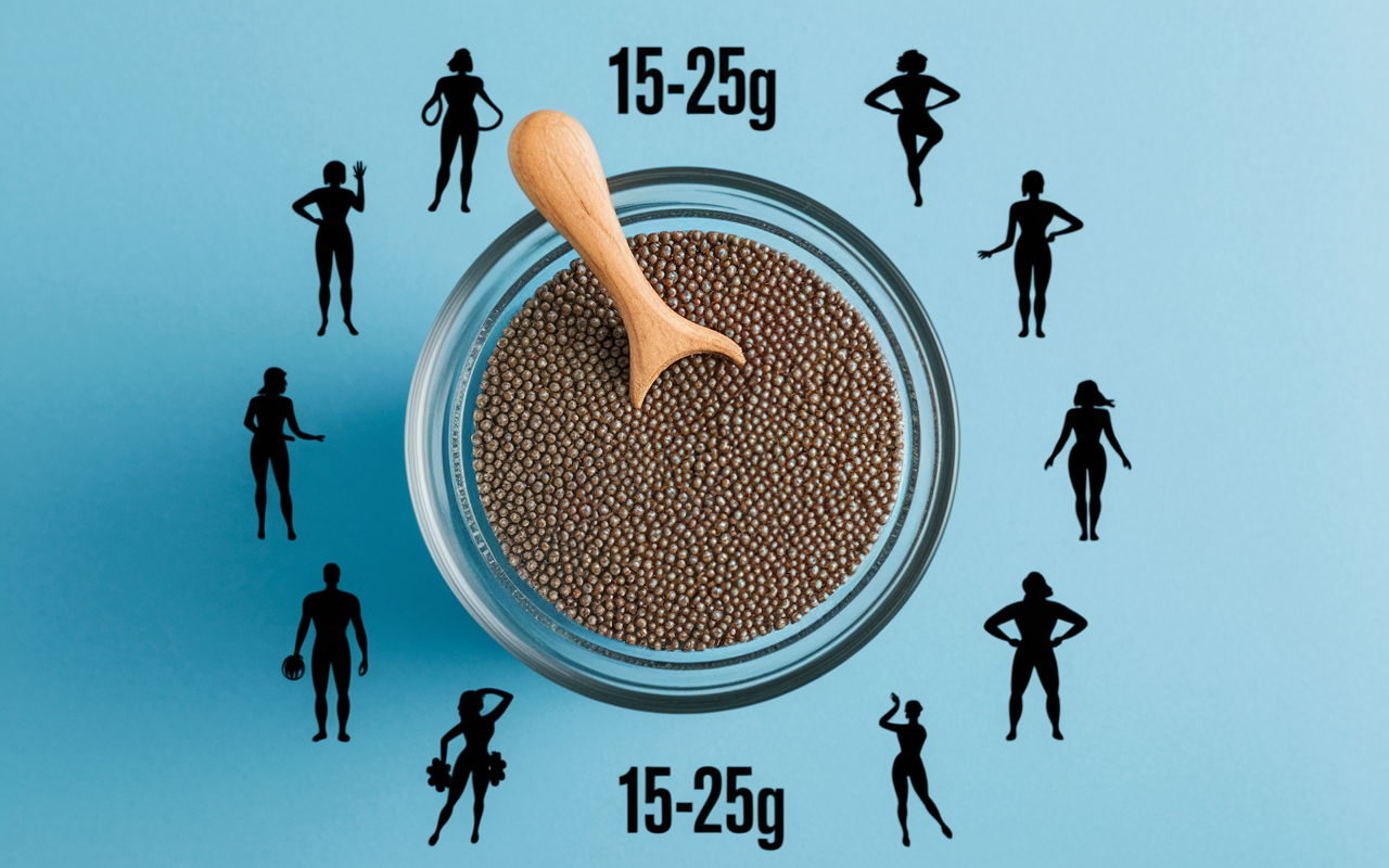 Cuillère graine de chia dose journalière perte de poids
