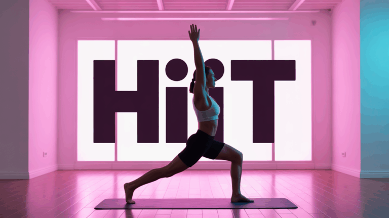 HIIT maison engagement energie silhouette en mouvement