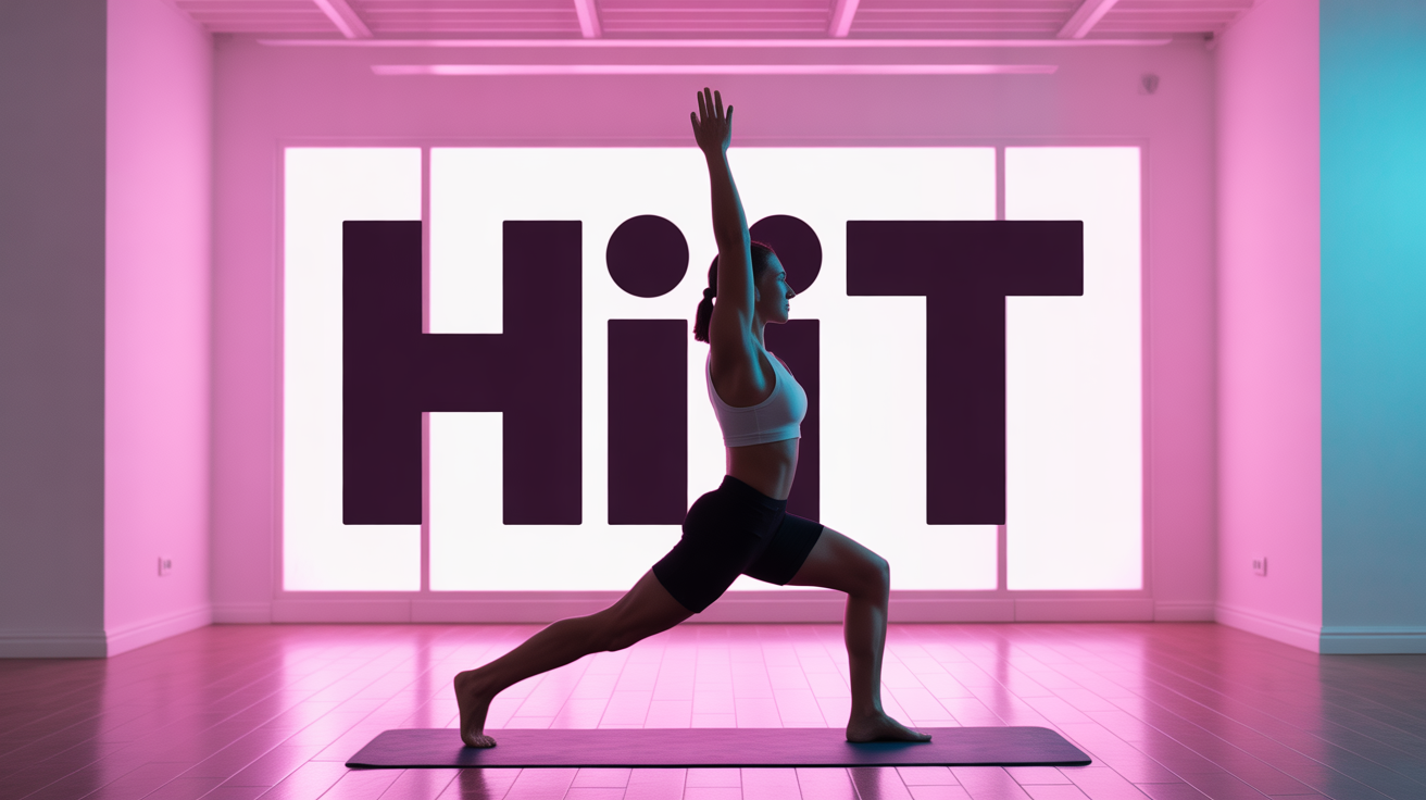 HIIT maison engagement energie silhouette en mouvement