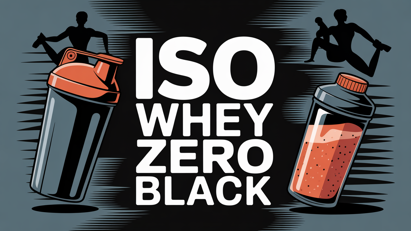 Iso Whey Zero Black shaker poudre proteinee musculation