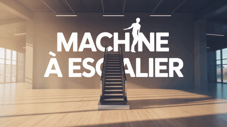 machine a escalier moderne en salle de sport, motivation fitness