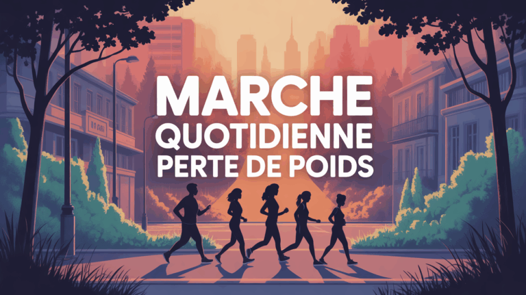 sentier urbain forestier silhouettes marche perte de poids