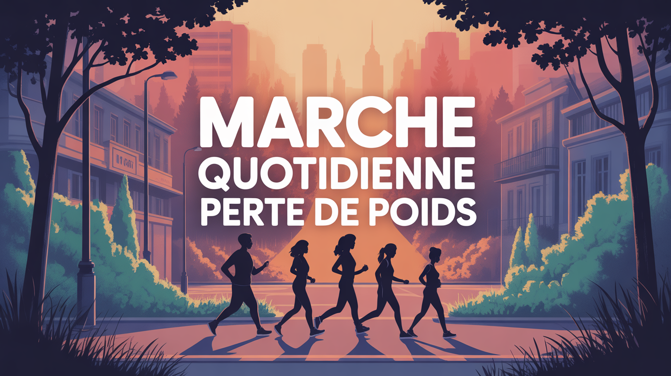 sentier urbain forestier silhouettes marche perte de poids