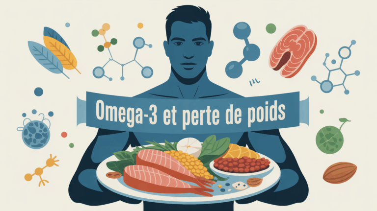 omega-3 perte de poids homme assiette equilibree hormones balance