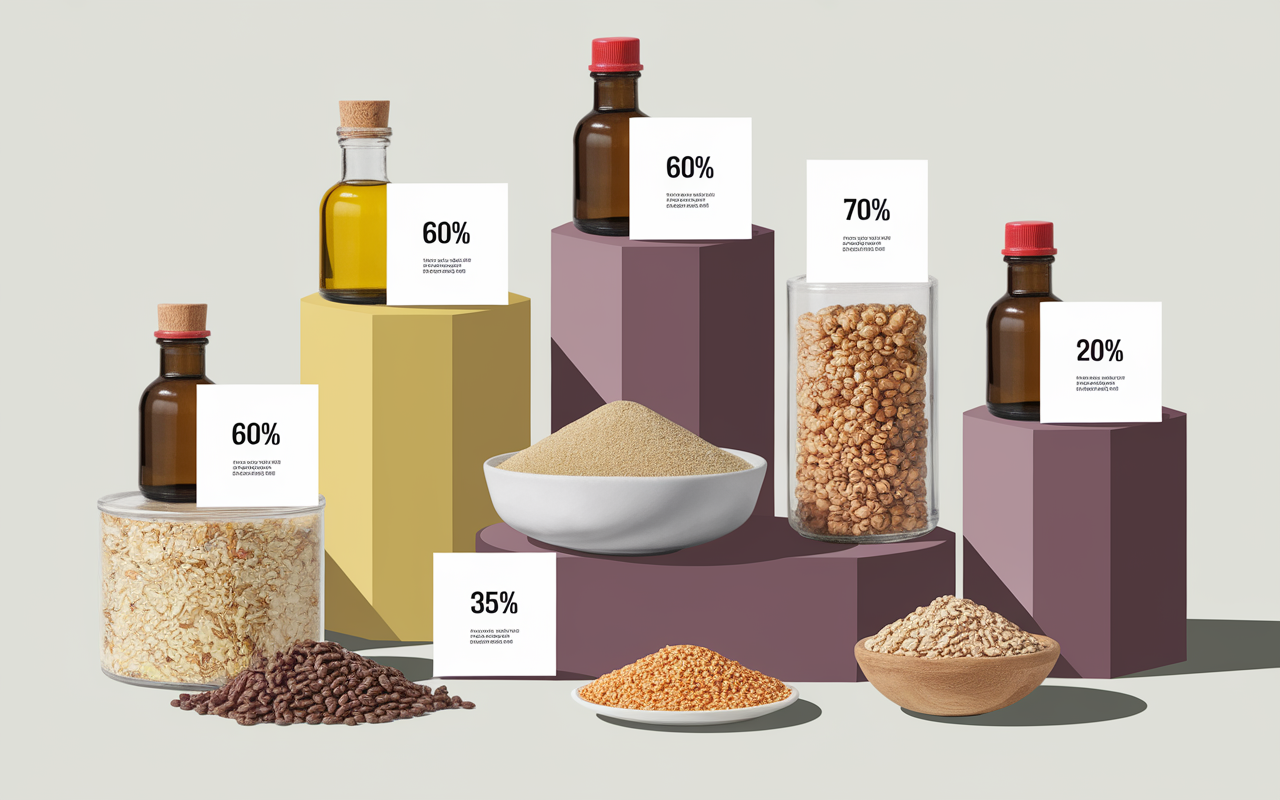 Tableau visuel aliments riches oméga-6 huiles graines noix céréales snacks
