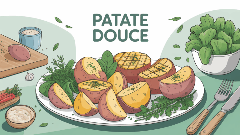 patate douce cuisson vapeur puree legumes plat equilibré