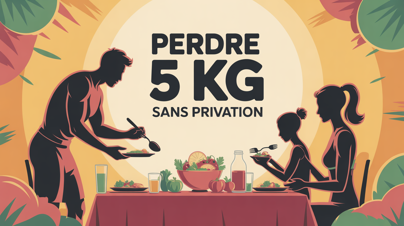 papa sportif sert repas sain pour perdre 5 kg