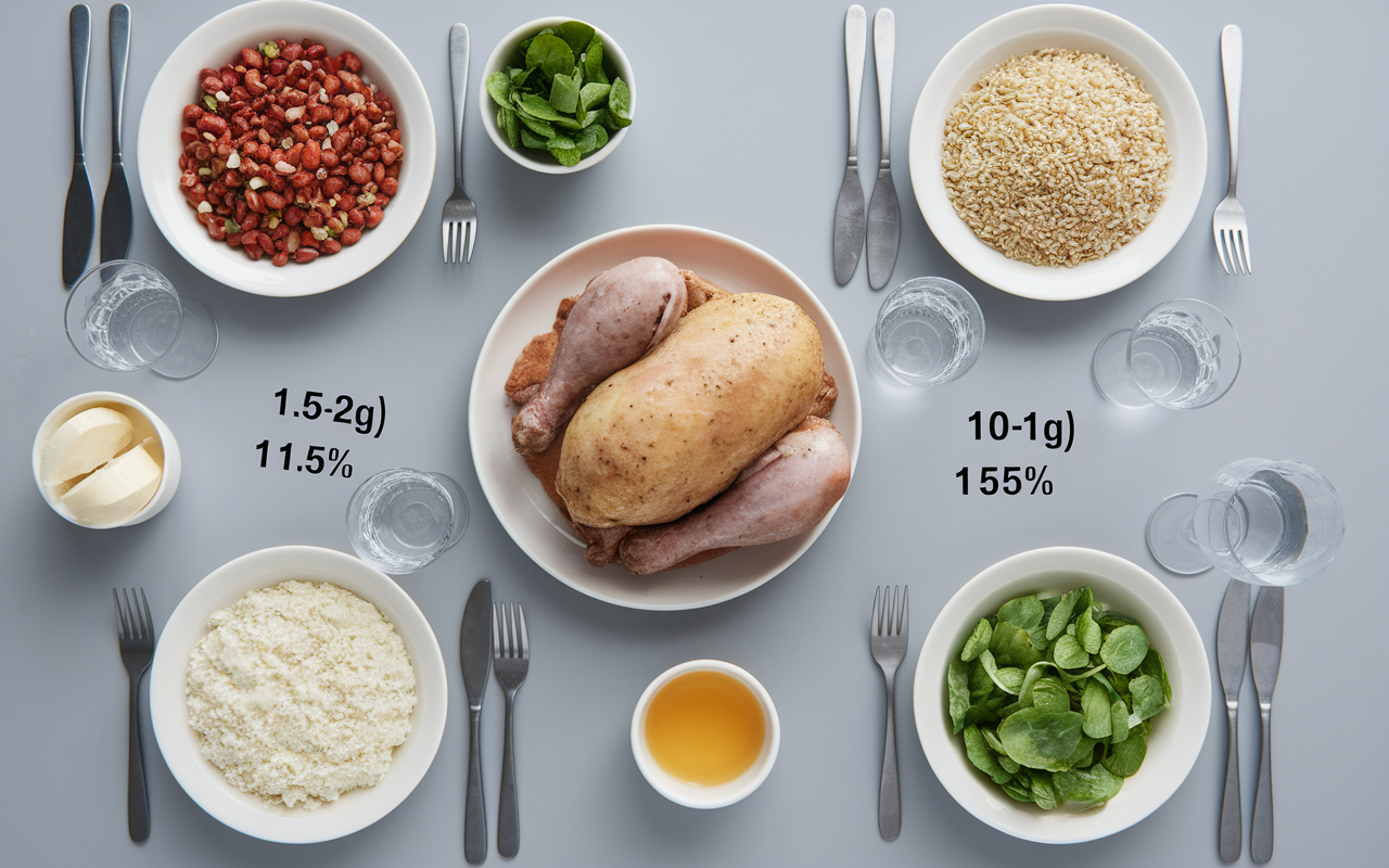 menu protéines glucides lipides prise de masse sèche