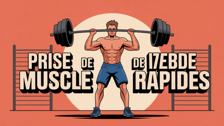 homme haltères salle gym prise muscle rapide