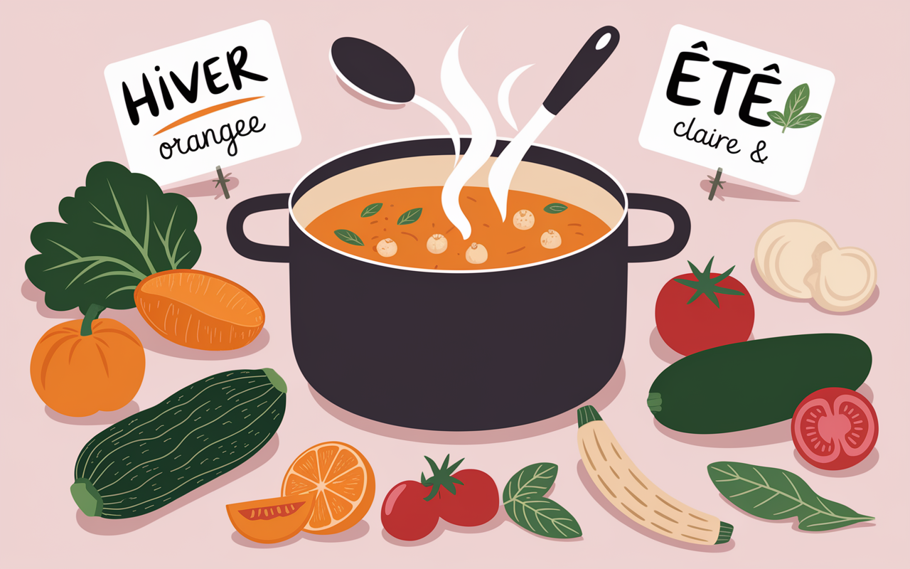 Casserole soupe brule graisse et ingredients hiver ete