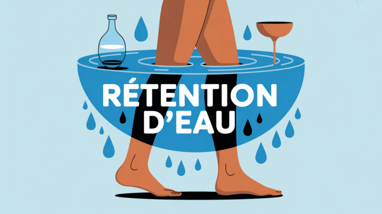 Silhouette jambes legeres retention d’eau hydratation alimentation