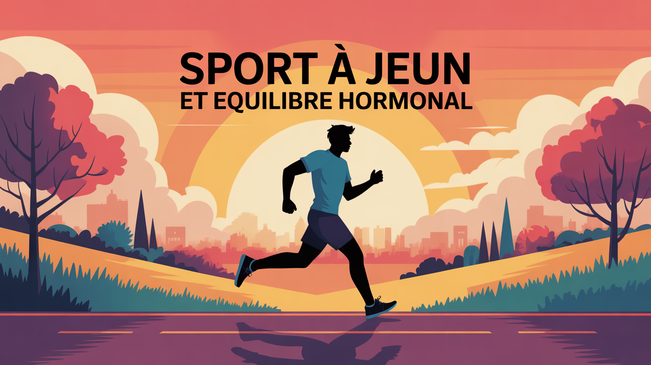 Homme courant sport à jeun lever soleil équilibre hormonal