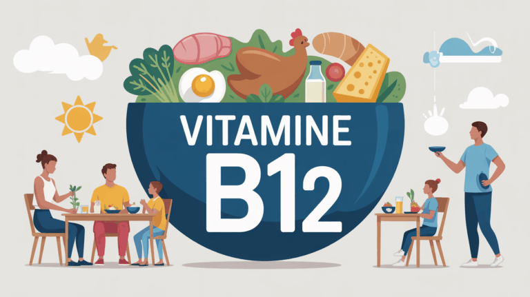 table de cuisine aliments riches vitamine B12 famille sportifs