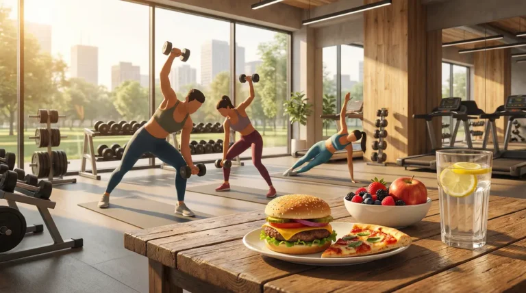 cheat meal musculation assiette burger pizza équilibre
