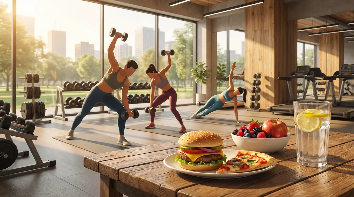 cheat meal musculation assiette burger pizza équilibre