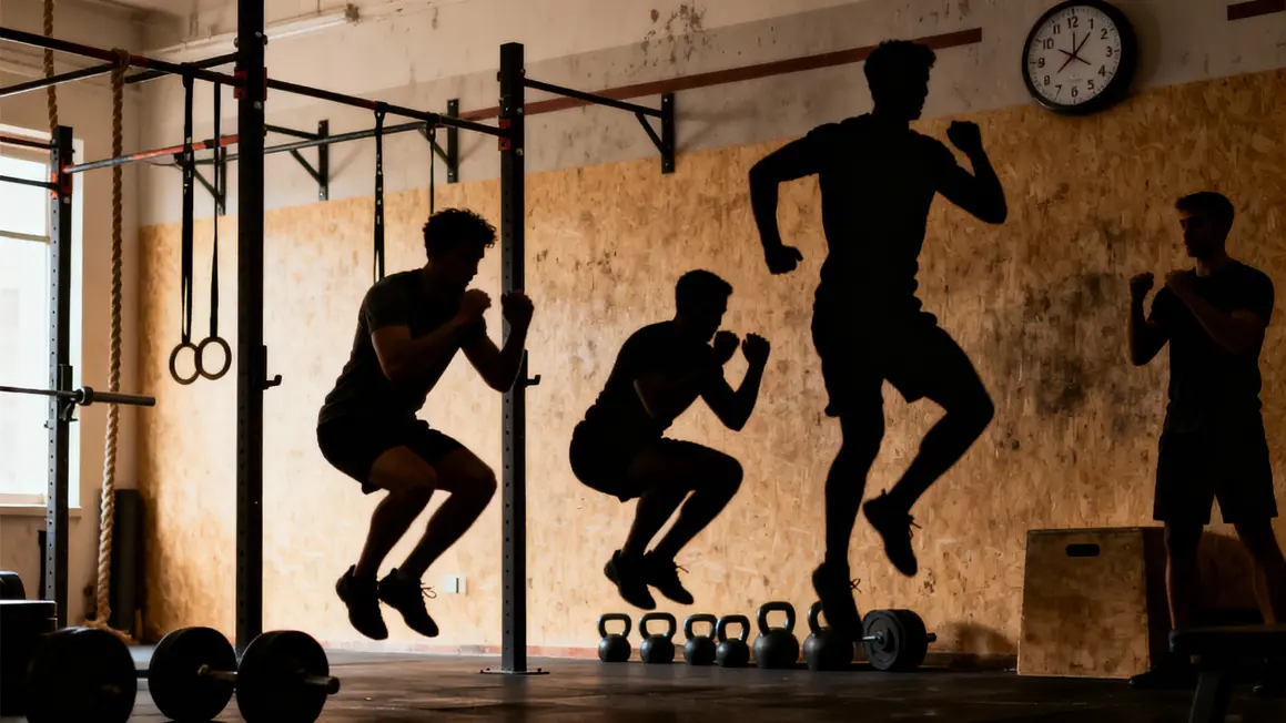 Homme HIIT salle de sport metabolisme