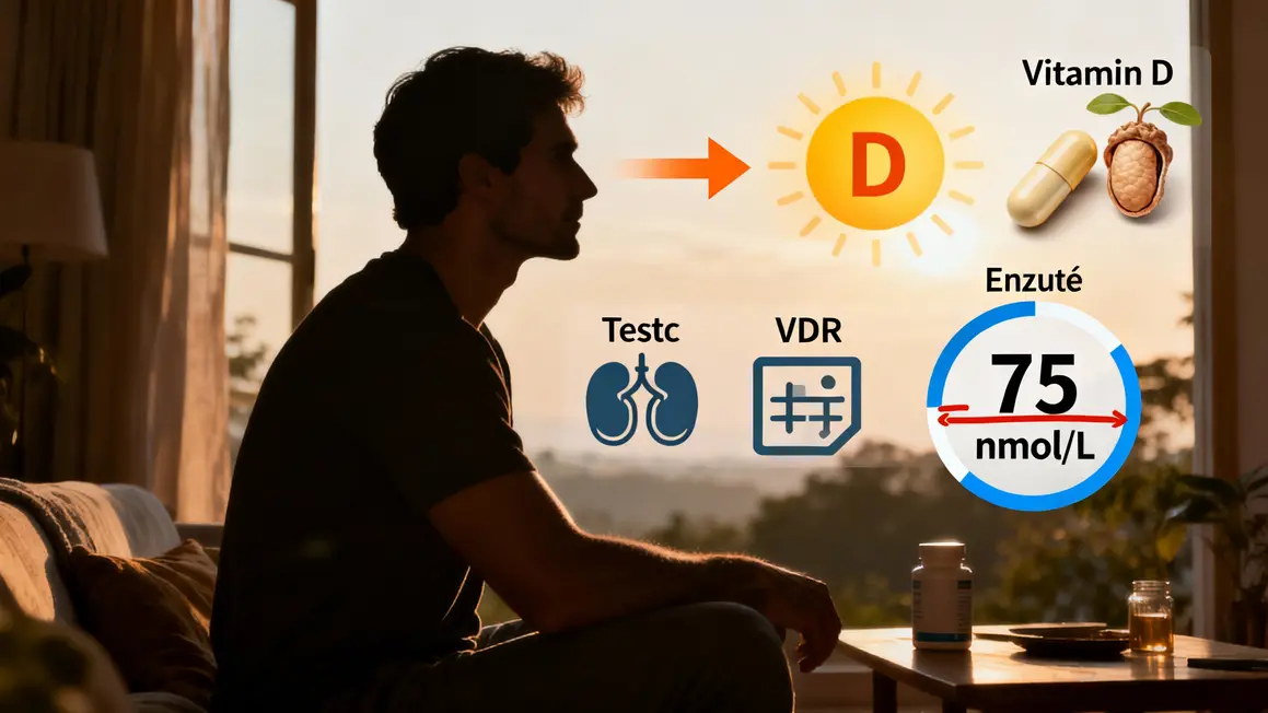 schéma vitamine D soleil testostérone et vitalité