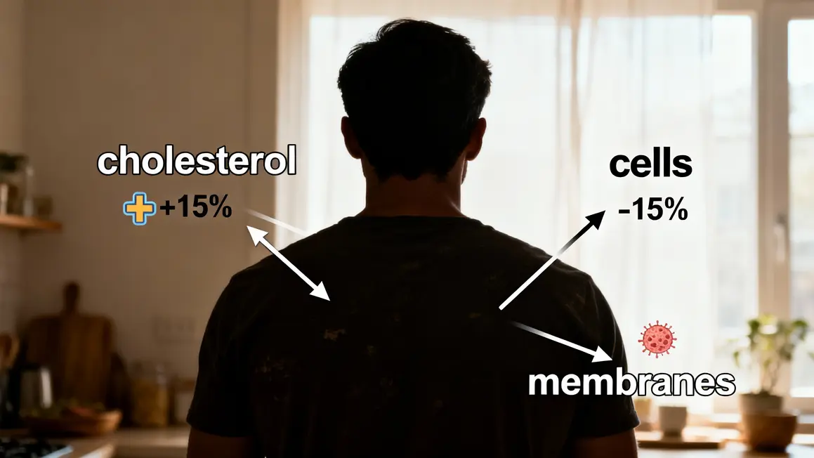 schema relation lipides cholesterol testosterone homme