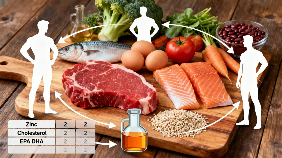 Aliments protéines et nutriments clés pour testostérone