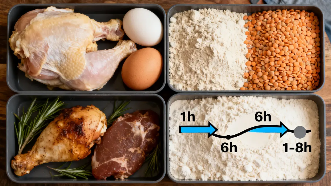 assimilation protéines aliments et poudres