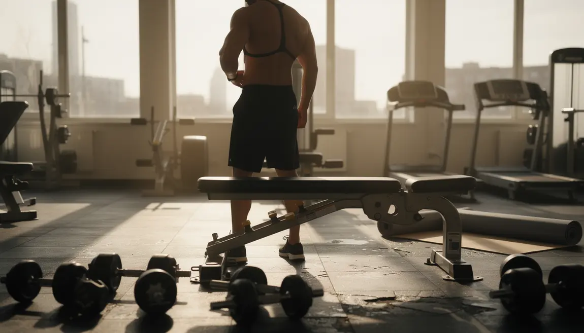 sangle abdominale homme musclé dos salle de sport