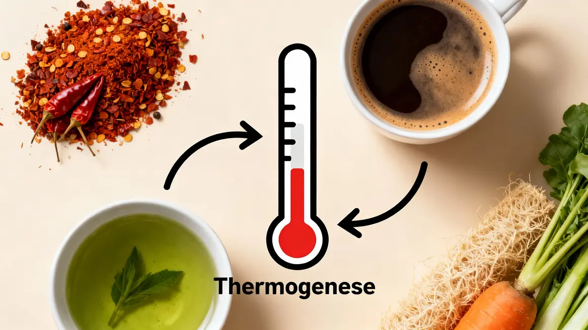 aliments thermogenese poivre cayenne cafe the vert legumes
