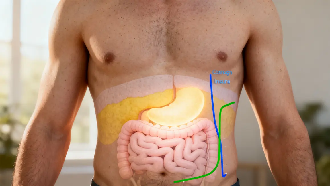 Schema zones graisse abdominale homme