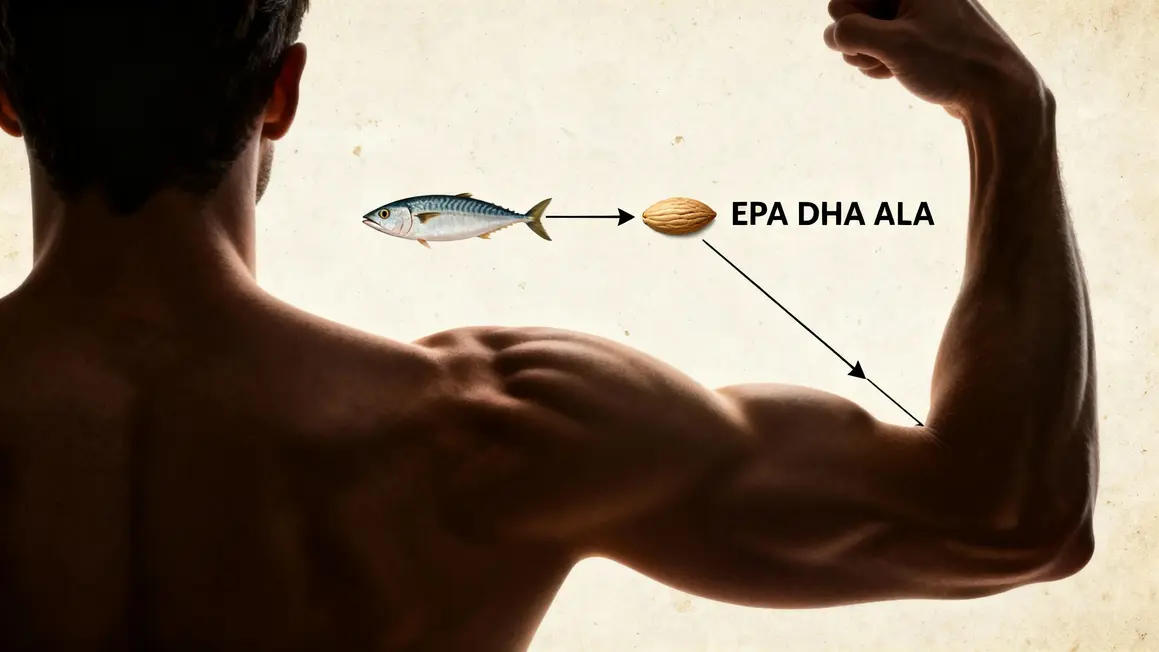 Oméga-3 musculation rôle EPA DHA ALA