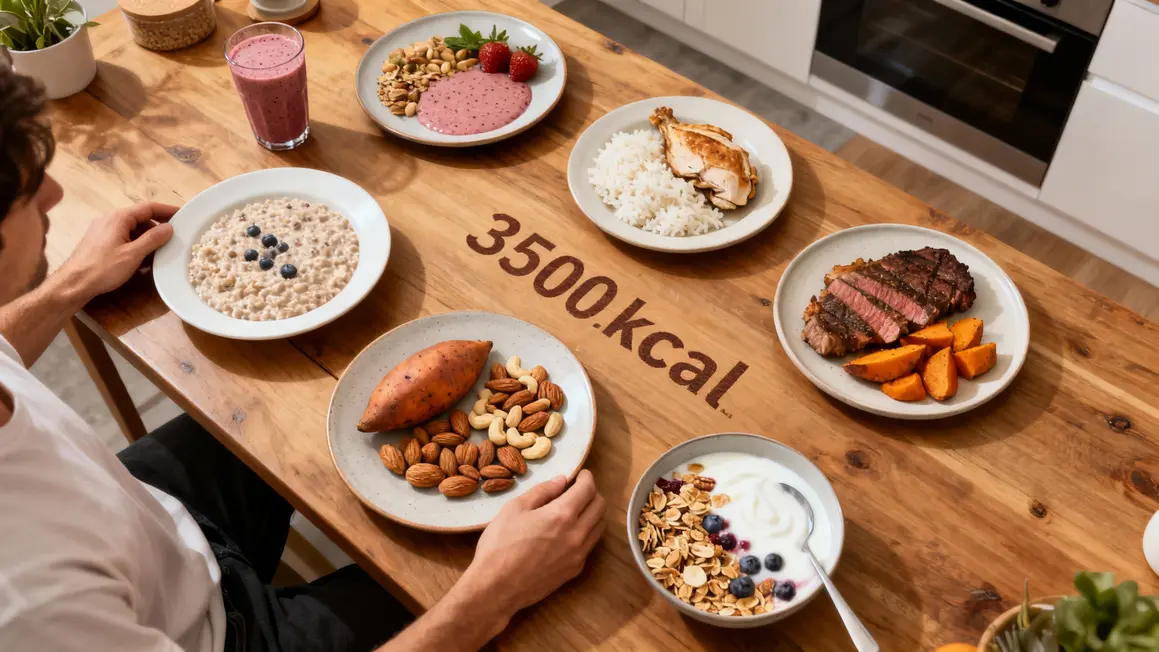 Nutrition prise masse ectomorphe 3500kcal