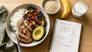 Manger prise de masse : surplus 300-500 kcal pour gagner du muscle