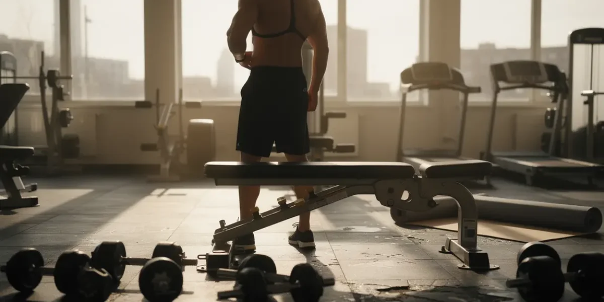 sangle abdominale homme musclé dos salle de sport