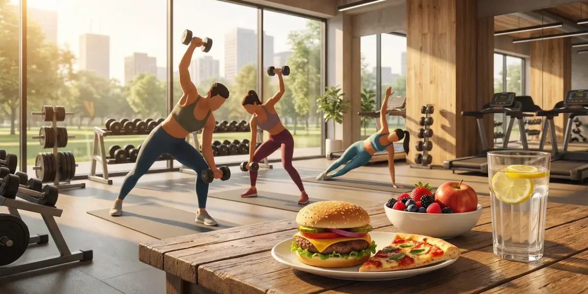 cheat meal musculation assiette burger pizza équilibre