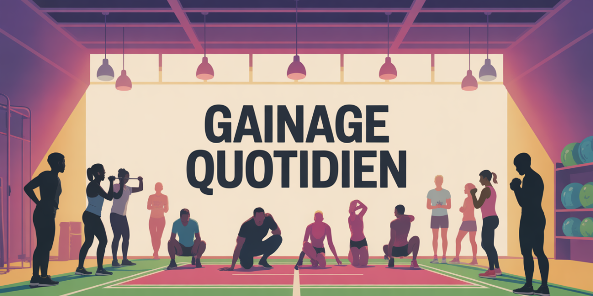 Personnes de tous âges gainage quotidien sur tapis