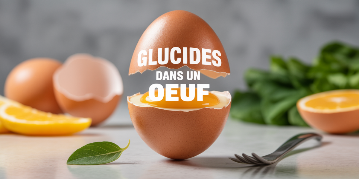 composition nutrition glucides dans un oeuf affiche