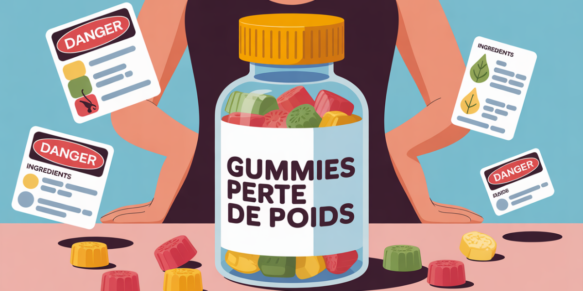 gummies perte de poids dangers flacon etiquette