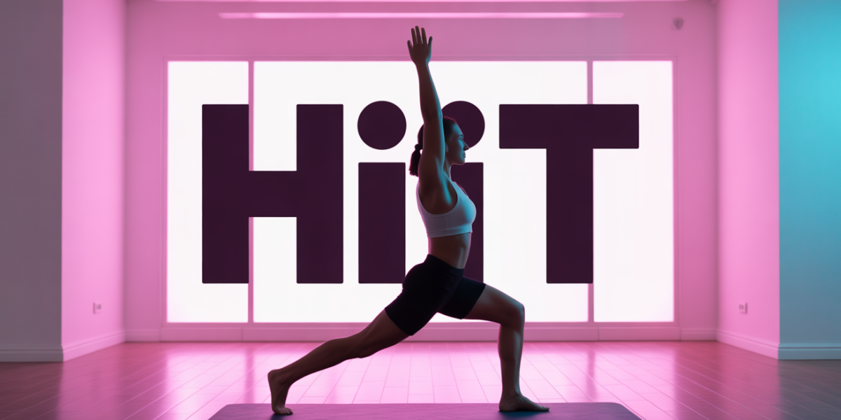HIIT maison engagement energie silhouette en mouvement