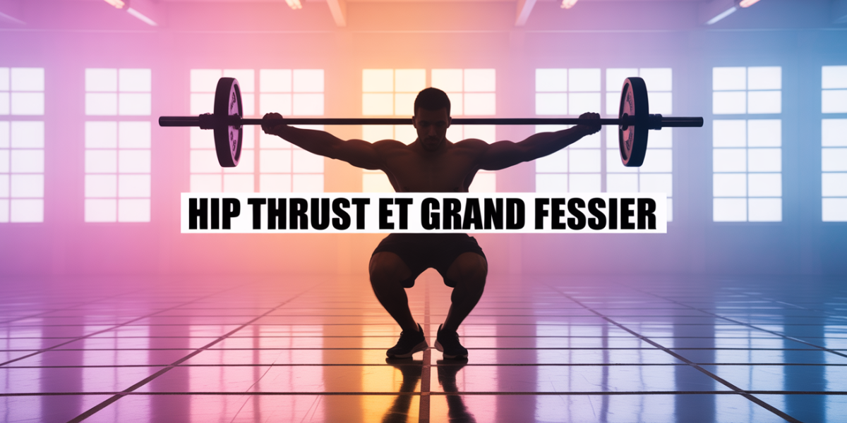 Illustration hip thrust grand fessier salle de sport