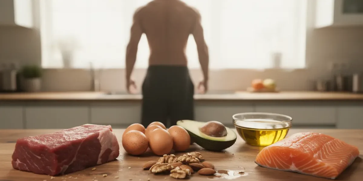 lipides testosterone viande oeuf avocat huile olive saumon homme